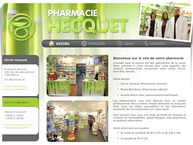 Website van Pharmacie Hecquet-Blondiaux S.p.r.l. 
