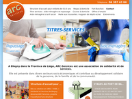 Website van Arc Services 