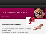 Website van Jeux de Mains & Beauté - Wavre 