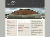 Website van Arbed Damwand België nv 