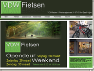 Website van Vdw Fietsen 