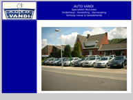 Website van Auto Vandi 