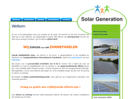 Website van Solar Generation 