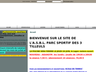 Website van Parc Sportif Des Trois Tilleuls 