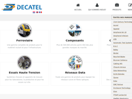 Website van Decatel SA 