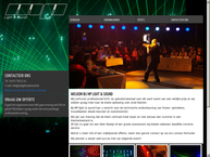 Website van Mp Light & Sound 