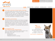 Website van Devos Office Solutions 