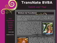 Website van Transnate 