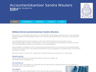 Website van Accountantskantoor Sandra Wouters Bvba 