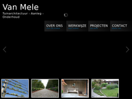 Website van Van Mele 