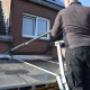 Particulier afdak wassen