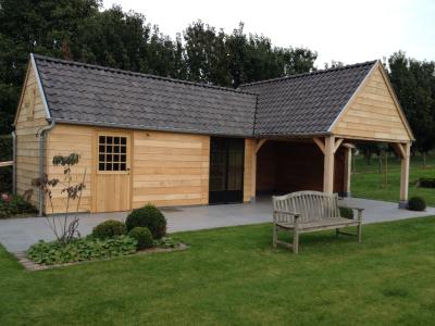 Pariculier-eiken-poolhous