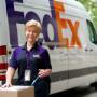 FedEx Express shipping courier in Zulte