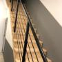 Escalier en parquet avec rampe Adico Work