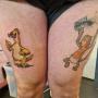 cid et le singe des simpson neo traditionnel couleur