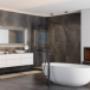 carrelage de salle de bain de la société Carrelage 77 à Charleroi
