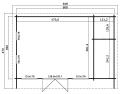 Tuinhuis-Blokhut Japan 608 x 390 cm