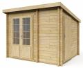 Tuinhuis-Blokhut 3025 L + 3000x2500x2280 (h) mm