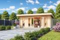 Tuinhuis-Blokhut Sussex 2 + Biffold deur 570 x 360 cm