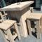 Staantafels-steigerhout