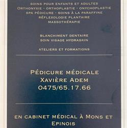 Pédicure médicale Xavière Adem, Réflexologie Intégrale