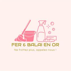 Fer et balai en or