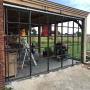 houten veranda op maat tegen huis