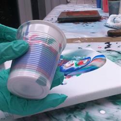 Fluid art bij Philippe Waldack