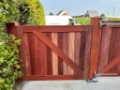 Houten poort Padouk 6
