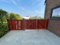 Houten poort Padouk 2