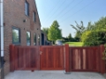 Houten poort Padouk
