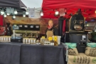 Stand LilaCafé au marche des Abattoirs a Anderlecht